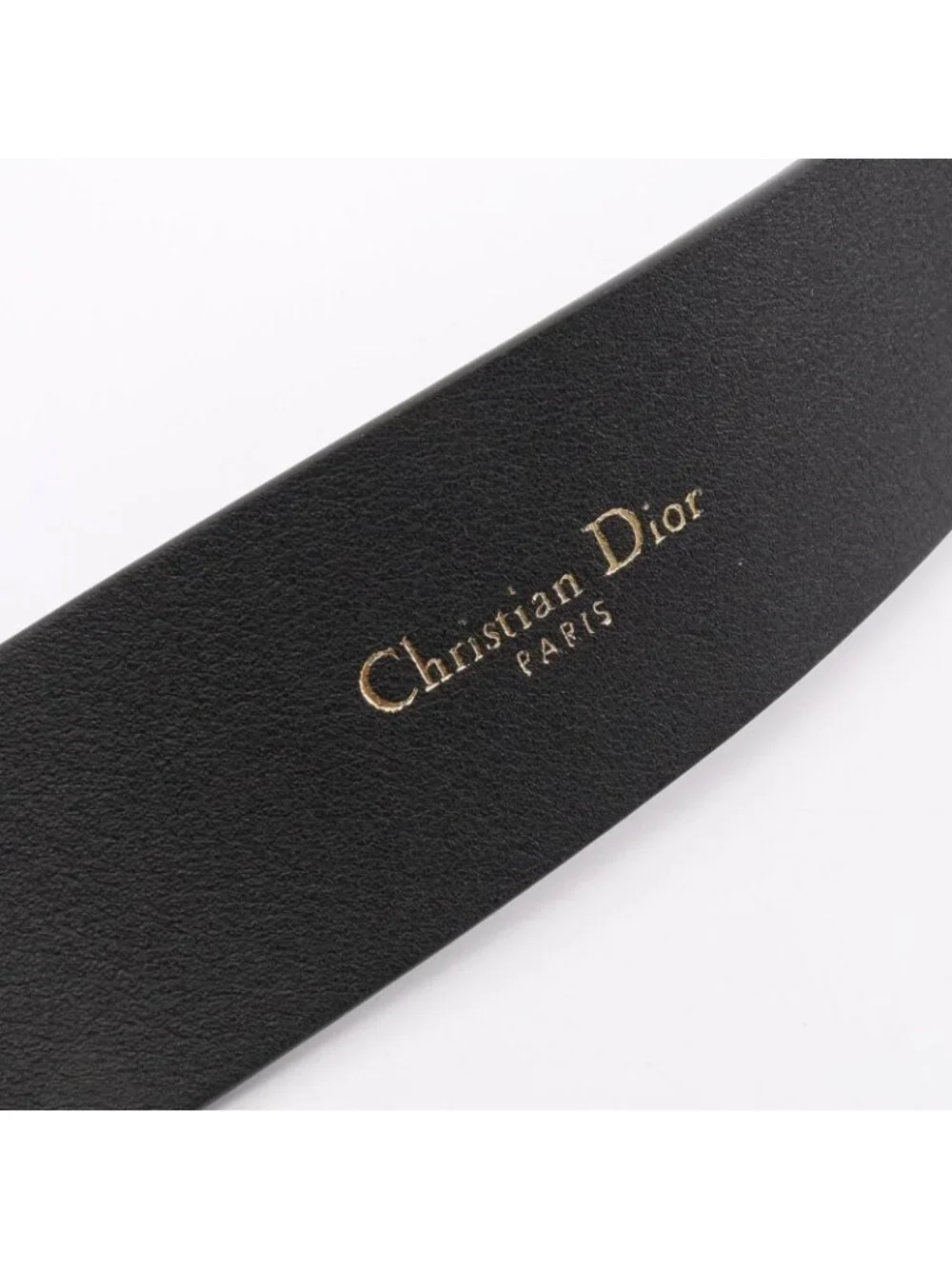 Dior Belt D Buckle Gold Leather